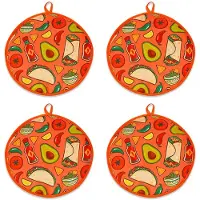 Typecat 4st 12 Inch Stoffen Tas voor Burrito, Draagbare Tortilla Warmer Zakje Thuis voor Magnetron Restaurant Eten Pannenkoek, B
