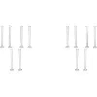Torribaly 12 Stuks Kaars Schimmel Sieraden Hars Mallen Mallen Taps Toelopende Kandelaars Kaars Taper Emergency Candle Set