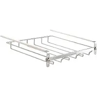 Typecat Verstelbare Wijnglasorganizer, Hangend Metalen Wijnglasrek, Wijnglashouder Onder Kast, Zonder Boren voor Bar 34 cm