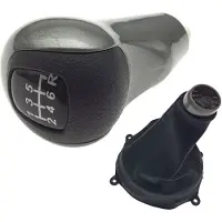 Torribaly 54102-SNA-A02 77298-SNA-D01ZA Shift 5 Speed Gear Shift Knob&Dust Cover Shifter Boot for 06-11