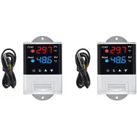 Typecat 2X DTC2210 Draadloze WiFi Temperatuurregelaar Aquariumthermostaat met DS18B20 Sensor APP Bediening voor Home