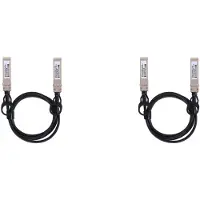 Torribaly 2X 10G SFP+ Twinax-Kabel, Direct Attach Copper(DAC) 10GBASE SFP Passieve Kabel voor SFP-H10GB-CU1M,,(1M)