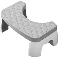 Torribaly Home Volwassen Badkameraccessoires Toilet Squat Kruk Verwijderbare Antislip Toiletzitting Kruk Draagbare Squat Kruk Grijs