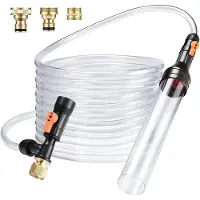 Kepptory Grindzuiger voor Aquarium Waterververser, Vis Tank Schoonmaakgereedschap, Universele Snelpomp voor Aquarium Waterverandering