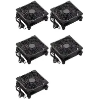 Torribaly 5 개 120mm Ventilator Router Koelventilator Diy Pc Koelbox Tv Draadloos Stil 5v Voeding Usb 12cm met Schroeven Beschermend Net