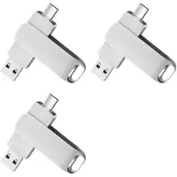 Kepptory 3X TYPE-C Metalen Pen Drive 128GB Waterdichte USB Flash Drives 128GB Geheugenstick Zakelijk Cadeau U Disk