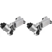 ISTOVO 2X Auto-Onderdelen Koelsysteem Aluminium Oliekoelermotor voor Cruze Aveo voor Sonic voor Wave 93186324 55353322 1299259