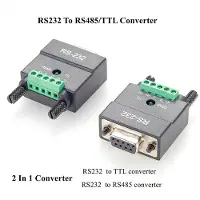Exogio RS232 Naar RS485/TTL Seriële Converter DB9 Vrouwelijk Naar 5-Pins Schroefklemmenblok RS232 Naar 3,3V/5V Interface Signaaladapter