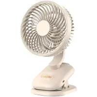 Kepptory Clip- Ventilator, Kinderwagen Ventilator 1800mAh Oplaadbare Draagbare Ventilator met 4 Snelheden, 120 Automatische Oscillatie Bureau Ventilator B