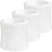 Typecat Luchtbevochtiger Wicking Vervangingsfilter voor Canopy Nachtluchtbevochtiger, Houtpulp Papierfilter, Luchtbevochtigerfilters 3 Stuks