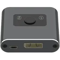 Torribaly -Compatibele Splitter/ 2-Poorts Bi-Directionele 4K Ultra HD 1 in 2 Uit 2 in 1 Uit