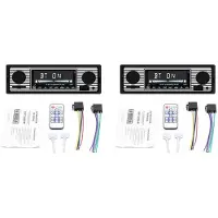 Torribaly 2X 1 DIN Retro Auto Stereo Audio Automotive met USB USB//AUX-Kaart FM MP3-Speler PC Type: ISO-5513