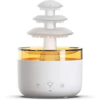 Typecat Cloud Rain Luchtbevochtiger Essentiële Olie Aromatherapie Diffuser Mute Mist Luchtbevochtiger met 7 Kleurrijke Lichten EU Stekker A