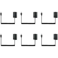 Typecat 6X USB-Oplaadkabel NP-FW50 Dummy Batterijveerdraad voor A7 A7R A7S A7M A7II A7S2 A7M2 A7R2 A6500 A6300 -Koppeling