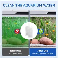 Semoic 6 Stuks Filterpatronen voor Koller Aquarium Interne Power Filters, Vervangingsfilter Koolstofpatronen voor Kleine Vistanks