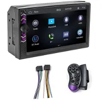 Semoic 2Din 7 Inch Navigatiescherm MP5-Speler Draadloze CarPlay voor Android Auto Autoradio FM AUX Stereo Audio
