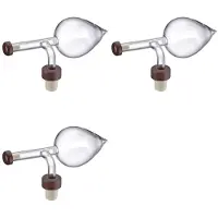 Torribaly 3X Wijnbeluchter, Draagbare Flessenschenker en Snelle Decanteerkaraf, Glas, Perzikvorm