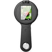 Semoic HD Vergrootglas met Licht / UV Lichtmodus Elektronische Digitale Microscoop Vergrootglas met 2,4 Inch 50-500x Zoom