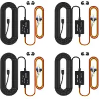Typecat 4X Alleen voor 70mai Hardwire Kit UP03 Type-C-Poort voor 70mai A810 X200 Omni M500 24H Parkeermonitor Voedingslijn (A)