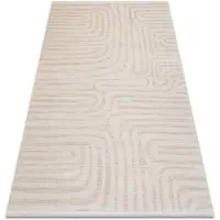 Rugsx FROJE 1774 Lijnen – Scandinavische stijl, met textuur, modern crème / beige 80x150 cm