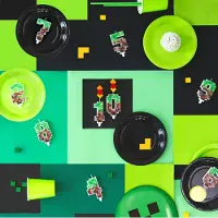 PartyPal Pixel Kaars Cijfer 5 voor Taart - Gaming Thema