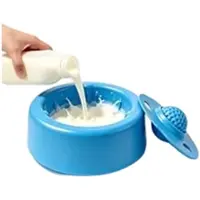 Semoic Hondenvoerbak met Langzame Toevoer voor Vloeibare Traktaties, Likbak met Rollende Bal voor Alle Hondenrassen, Antislip en Morsbestendig