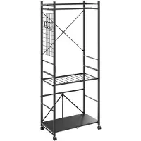 SoBuy Penderie Métal Noir 70x38x175 cm