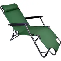EHokery Groene Ligstoel Leon - Comfortabel & Duurzaam voor Tuin & Strand