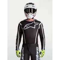 Alpinestars Fluid Apex V2 crossbroek, zwart/zilver, maat M