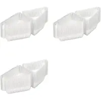 Typecat 150 Stuks Taartpuntbakjes met Scharnierend Deksel, Wegwerptaartpuntdozen, Individuele Cheesecakebakjes, Taartdragers