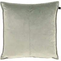 OVERSEAS Middlestitch Kussen - 60 x 60 cm– Velours – Soft Green