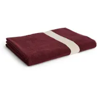 HAY Stripe handdoek Bordeaux, 100x150 cm