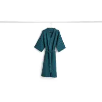 HAY Badjas Waffle Stripe Petrol Blue-One-size
