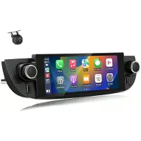 Semoic Auto Radio voor 500 2007-2015 Draadloze Carplay voor Android Auto Multimedia Speler 6.86'' Stereo BT FM WiFi Achteruitrijcamera