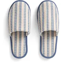 HAY Waffle Slippers Stripe dusty blue