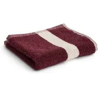 HAY Stripe handdoek Bordeaux, 30x30 cm