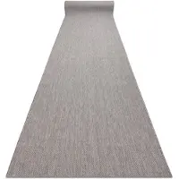 Rugsx Sisal Loper SION Melange plat te weven grijs 80cm 80x450 cm