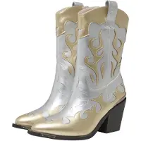 Buffalo Cowboylaarzen goud / zilver