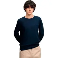 Superdry - Katoenen Linnen Longsleeve Top Met Zak - Heren - Tops