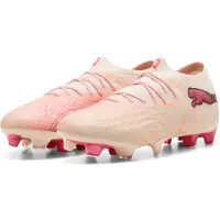 Puma FUTURE 9 ULTIMATE Low FG uniseks voetbalschoenen, Rood/Wit/Bruin, Maat 45