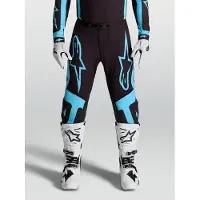 Alpinestars Supertech Vesta Heren Crossbroek Zwart/Turkoois 36