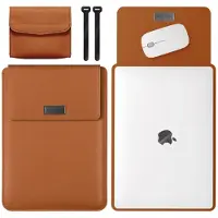 EtuiTab Bruin 3-in-1 etui voor MacBook Air/Pro 13" & 14" - Waterdicht