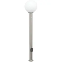 vidaXL Bolderarmatuur met sensor en stopcontact 120 cm roestvrij staal IP44