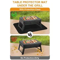 Semoic 39,3 X 39,3 Inch Vuurvaste Grillmat voor Buitenbarbecues, voor Aanrecht en Tafel, Vuurvaste Mat