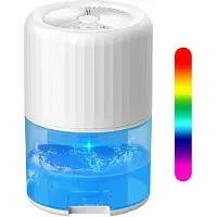 Melitt Ontvochtigers voor Thuis, voor Slaapkamer met Automatische Ontdooifunctie, 2200 Ml Capaciteit, Stille Kleine Ontvochtiger, EU-Stekker, Wit