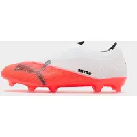 Puma Ultra Nitro 7 Match Veterloze Gras / Kunstgras Voetbalschoenen (MG) Wit Felrood Zwart
