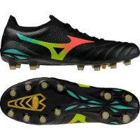 Mizuno Morelia Neo V Beta Elite Gras Voetbalschoenen (FG) Zwart Lava Oranje