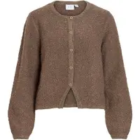 Vila Gebreid vest 'VIPIGGA' bruin