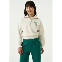 Garcia Sweatshirt groen / donkergroen / wit gemêleerd