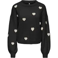 ONLY Trui 'ONLRica' ecru / zwart